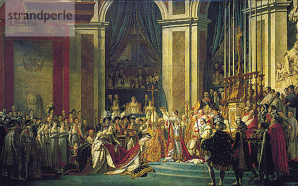 Die Krönung von Napoleon in Notre-Dame de Paris am 2. Dezember 1804  1807.