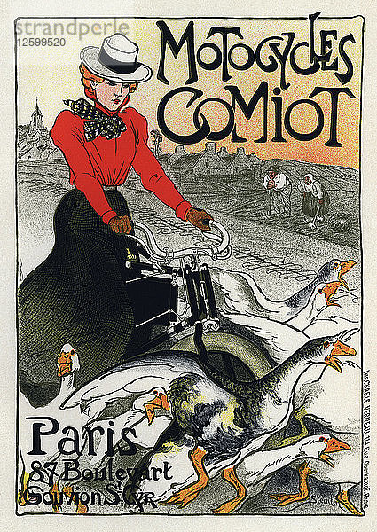 Motocycles Comiot  Werbeplakat  1899.