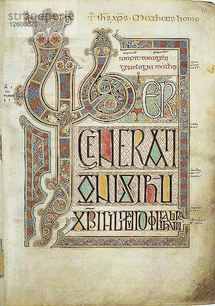 Das Lindisfarne-Evangelium  715-721.