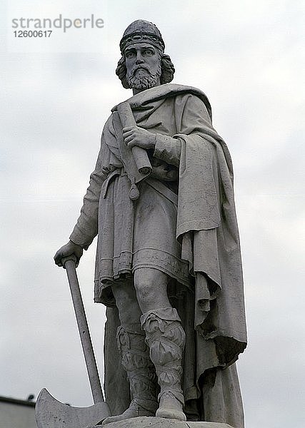 Statue von König Alfred  9. Jahrhundert. Künstler: Unbekannt