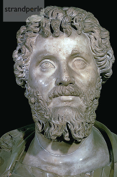 Büste des römischen Kaisers Septimius Severus  2. Jahrhundert. Künstler: Unbekannt