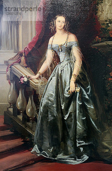 Porträt der Großfürstin Olga Nikolaevna  1841. Künstlerin: Christina Robertson