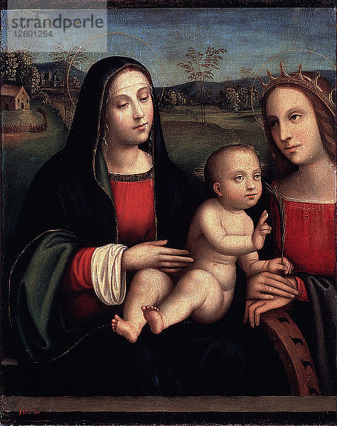 Jungfrau mit Kind  15. oder frühes 16. Jahrhundert. Künstler: Francesco Francia