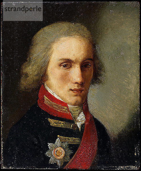 Porträt des Autors Graf Pjotr Wjasemski  19. Jahrhundert. Künstler: Salvatore Tonci
