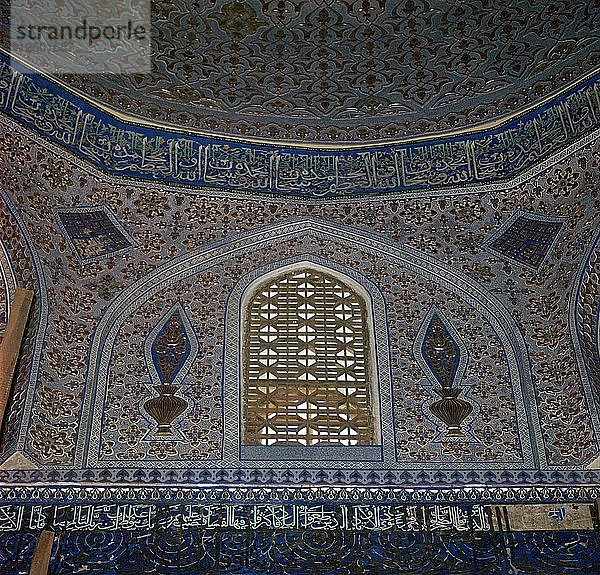 Innenraum des Gur-I Mur-Mausoleums in Samarkand  15. Jahrhundert. Künstler: Unbekannt