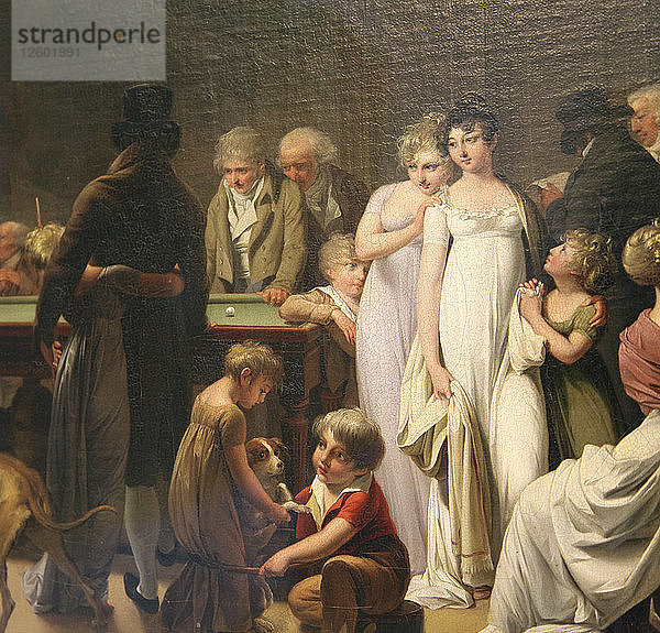 Billardspiel  1807. Künstler: Louis Leopold Boilly