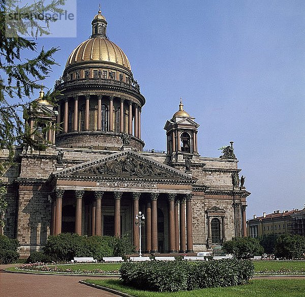 St. Isaakskathedrale in St. Petersburg. Künstler: Unbekannt