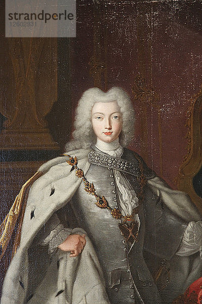 Porträt von Peter II.  um 1728. Künstler: Unbekannt