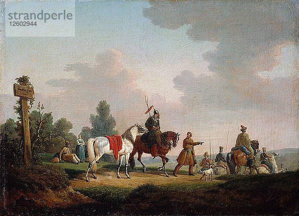 Die Partisanen im Jahr 1812  1820. Künstler: Edouard Swebach