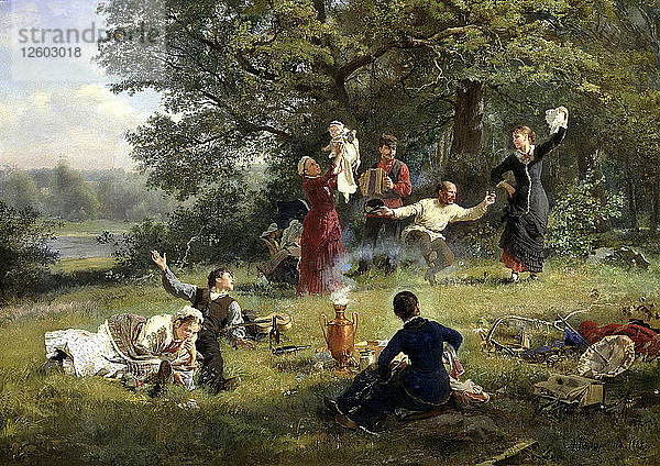 Sonntag  1884. Künstler: Alexej Iwanowitsch Korzukhin