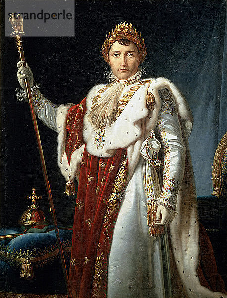 Porträt von Kaiser Napoléon I. Bonaparte  um 1804. Künstler: Francois Pascal Simon Gerard