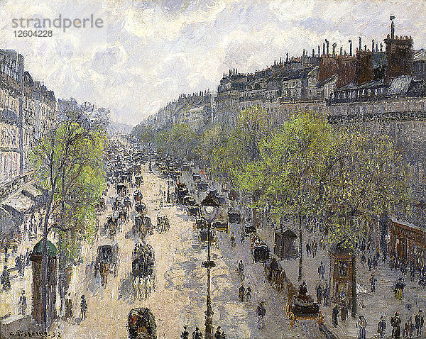 Boulevard Montmartre  Frühling  1897. Künstler: Pissarro  Camille (1830-1903)