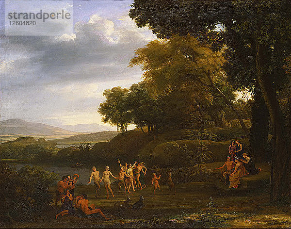 Landschaft mit tanzenden Satyrn und Nymphen  1646. Künstler: Lorrain  Claude (1600-1682)
