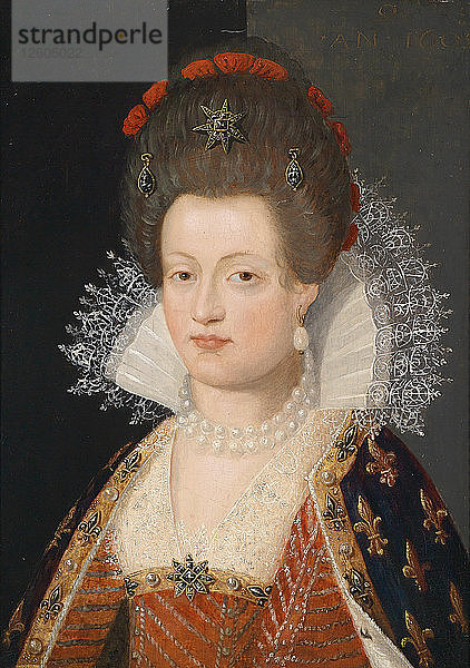 Porträt von Marie de Médici (1575-1642)  1605. Künstler: Pourbus  Frans  der Jüngere (1569-1622)