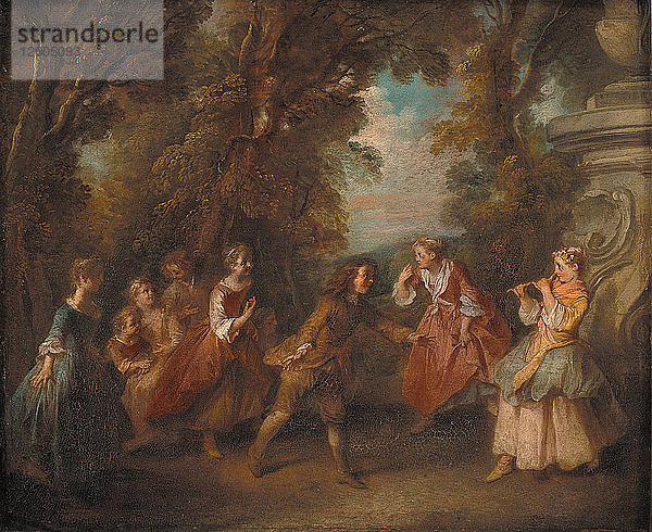 Kinder beim Spielen im Freien. Künstler: Lancret  Nicolas (1690-1743)