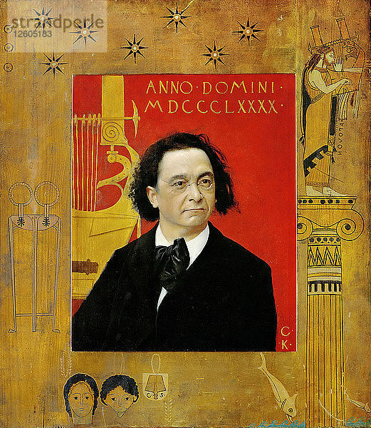 Porträt von Joseph Pembaur  dem Pianisten und Komponisten  1890. Künstler: Klimt  Gustav (1862-1918)