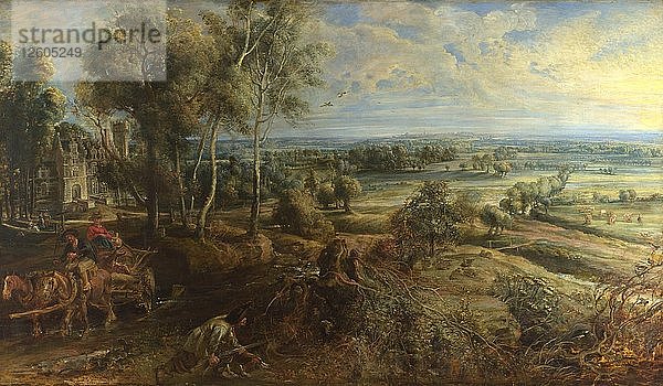 Eine Ansicht von Het Steen am frühen Morgen  ca. 1636. Künstler: Rubens  Pieter Paul (1577-1640)