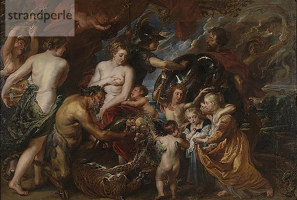 Minerva schützt Pax vor Mars (Frieden und Krieg)  um 1629-1630. Künstler: Rubens  Pieter Paul (1577-1640)