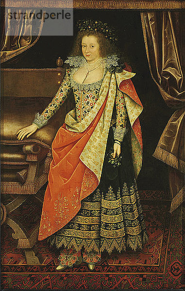 Porträt von Lady Frances Stewart  Herzogin von Richmond und Lennox  Gräfin von Hertford  geborene Howard (1578-1639)  1611. Künstler: Gheeraerts  Marcus  der Jüngere (1561-1636)