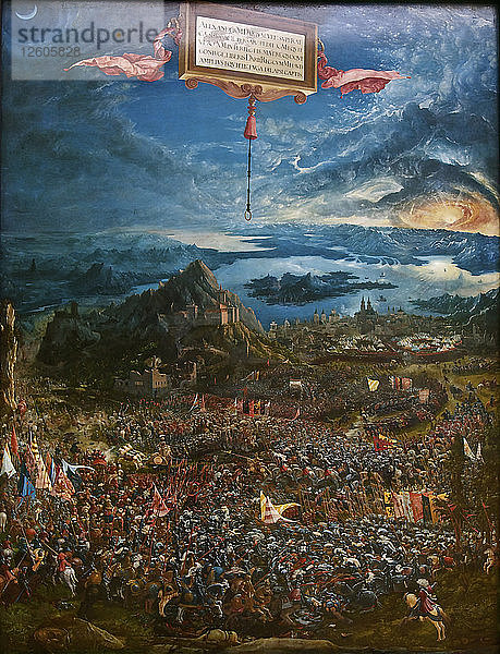 Die Schlacht von Alexander bei Issus  1529. Künstler: Altdorfer  Albrecht (ca. 1480-1538)