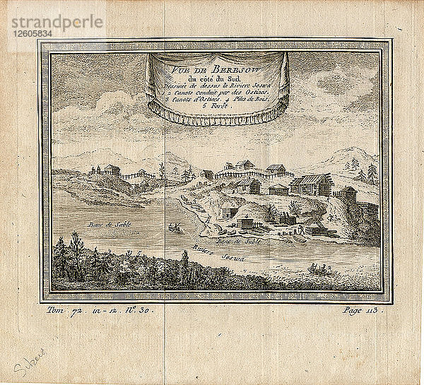 Ansicht von Beresow  um 1750. Künstler: Anonym