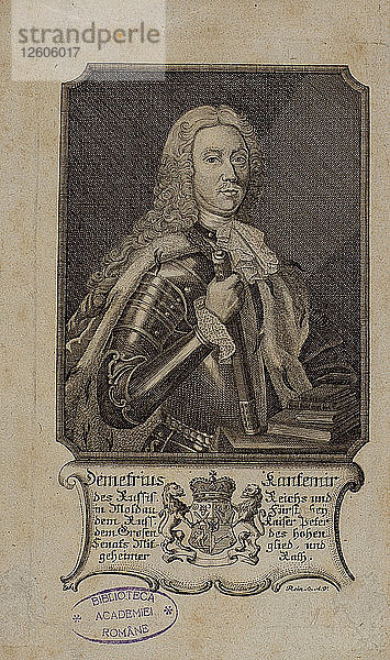 Dimitrie Cantemir (1673-1723)  1771. Künstler: Anonym