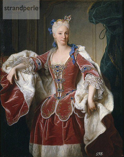 Porträt von Elisabeth Farnese  Königingemahlin von Spanien  1723. Künstler: Ranc  Jean (1674-1735)