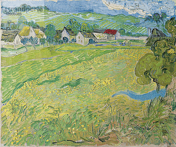 Ansicht von Vessenots in Auvers  1890. Künstler: Gogh  Vincent  van (1853-1890)