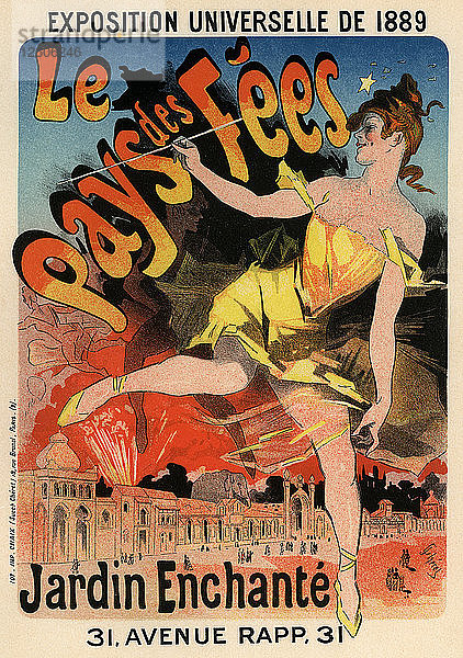 Le Pays des Fees (Plakat)  1889. Künstler: Chéret  Jules (1836-1932)