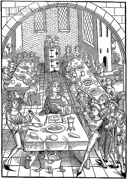 Illustration zum Buch Schatzkammer  1490-1491. Künstler: Wolgemut  Michael (1434-1519)