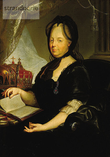 Katharina II. in Trauer  1760er Jahre. Künstler: Meytens  Martin van  der Jüngere (1695-1770)