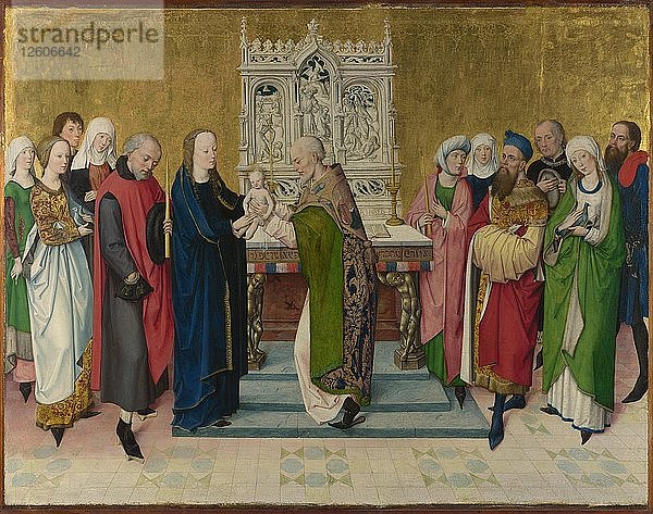 Die Darstellung im Tempel  um 1470. Künstler: Meister des Lebens der Jungfrau (tätig 1463-1490)