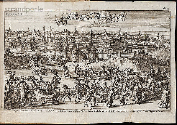 Wologda (Aus: Historisch Verhael  of Beschryving van de Voyagie)  1677. Künstler: Coyet (Coyett)  Balthasar (ca. 1650-1725)