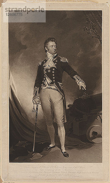 Sir Philip Bowes Vere Broke (1776-1841)  1816. Künstler: Lane  Samuel (1780-1859)