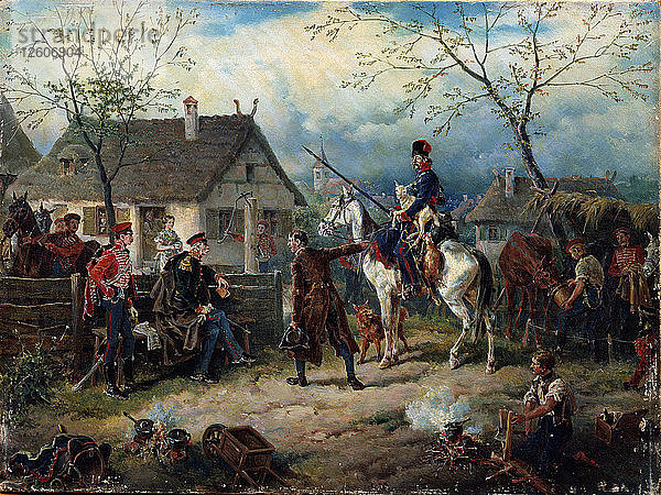 Szene aus dem Russisch-Französischen Krieg von 1812. Künstler: Kaiser  Friedrich (1815-1890)