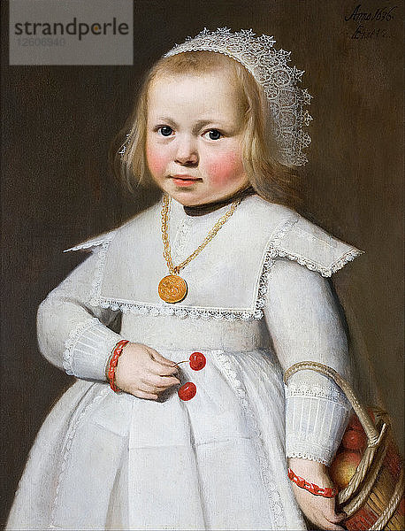 Porträt eines zwei Jahre alten Mädchens  1636. Künstler: Loenen  Jan Cornelisz. van (1580/1600 ?um 1636)