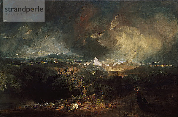 Die fünfte Plage in Ägypten  1800. Künstler: Turner  Joseph Mallord William (1775-1851)