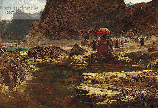 Der Sultan und sein Lager am verwunschenen See  1888. Künstler: Goodwin  Albert (1845-1932)
