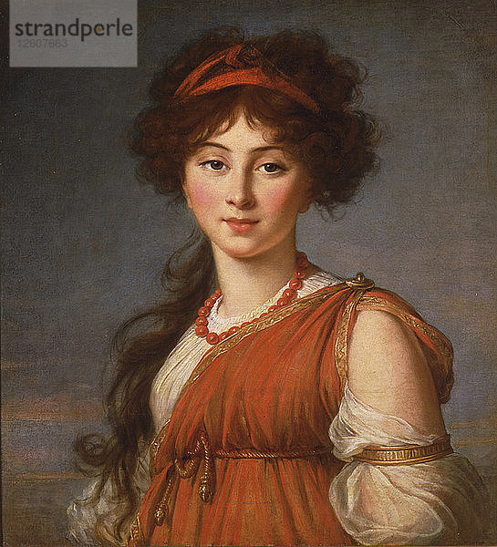Varvara Ivanovna Naryshkina  geborene Ladomirsky (1785-1840)  1800. Künstlerin: Vigée-Lebrun  Marie Louise Elisabeth (1755-1842)