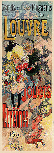 Magasins du Louvre (Plakat)  1890. Künstler: Chéret  Jules (1836-1932)