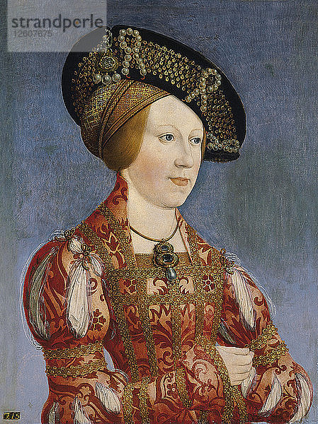 Anna von Böhmen und Ungarn (1503-1547)  1519. Künstler: Maler zu Schwaz (1480/88-1526/29)