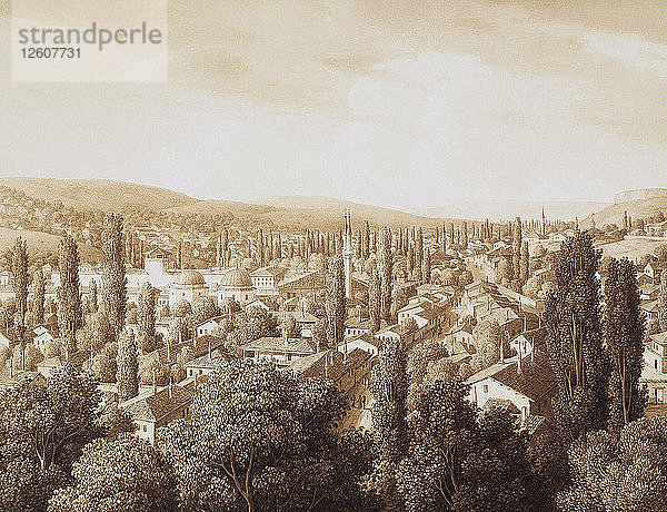 Ansicht von Bachtschisaray  1824. Künstler: Kügelgen  Carl Ferdinand  von (1772-1832)