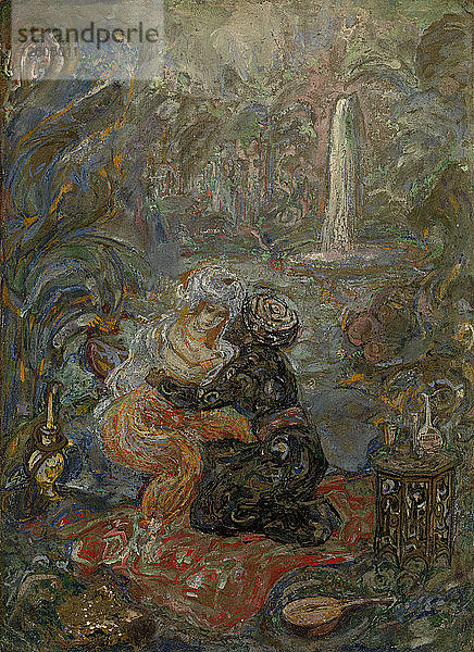 Orientalische Szene. Künstler: Millioti  Wassili Dmitrijewitsch (1875-1943)