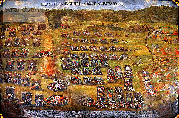 Die Schlacht von Klushino  vor 1620. Künstler: Boguszowicz  Szymon (nach 1575-1648)