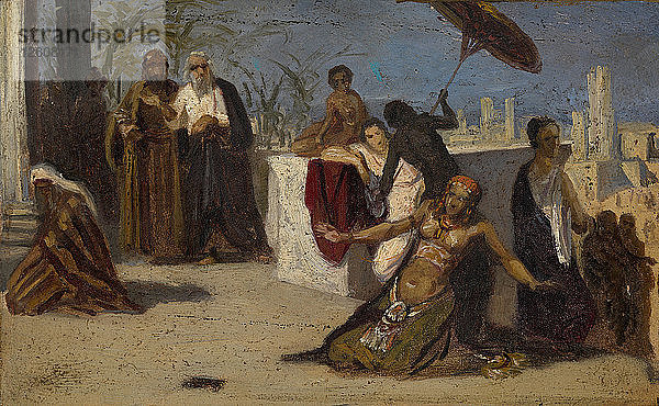 Ägyptische Szene. Künstler: Asknazy  Isaac Lvovich (1856-1902)