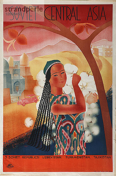 Sowjetisches Zentralasien (Plakat der Firma Intourist)  1934. Künstler: Anonym