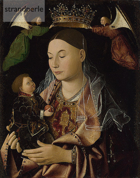 Die Jungfrau mit dem Kind  um 1465. Künstler: Antonello da Messina (ca. 1430-1479)