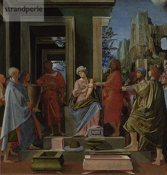 Die Anbetung der Könige  um 1500. Künstler: Bramantino (1465-1530)