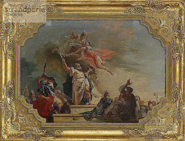 Die Opferung der Iphigenie  18. Jahrhundert. Künstler: Fontebasso  Francesco (1709-1769)