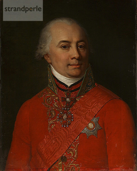 Porträt des Schriftstellers Michail Nikititsch Murawjow (1757-1807)  1802. Künstler: Anonym